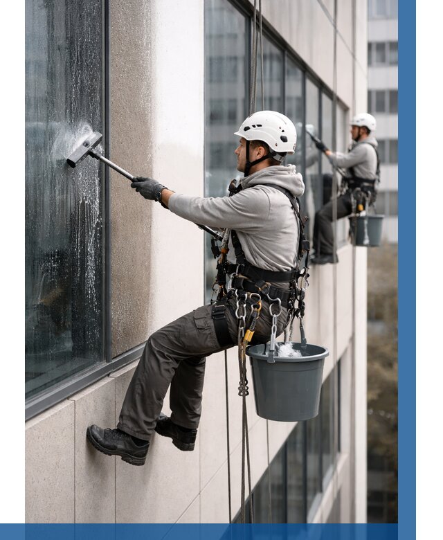 Мойка фасадов зданий в Новотроицке под ключ от 366 р. | ВЫСОТНИК-Нвт