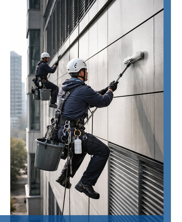 Мойка вентилируемого фасада в Новотроицке от 262 р. | ВЫСОТНИК-Нвт