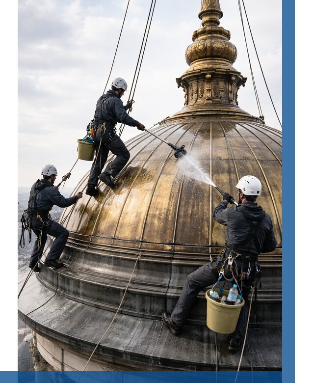 Мойка куполов и шпилей в Новотроицке от 8374 р. - заказать | ВЫСОТНИК-Нвт