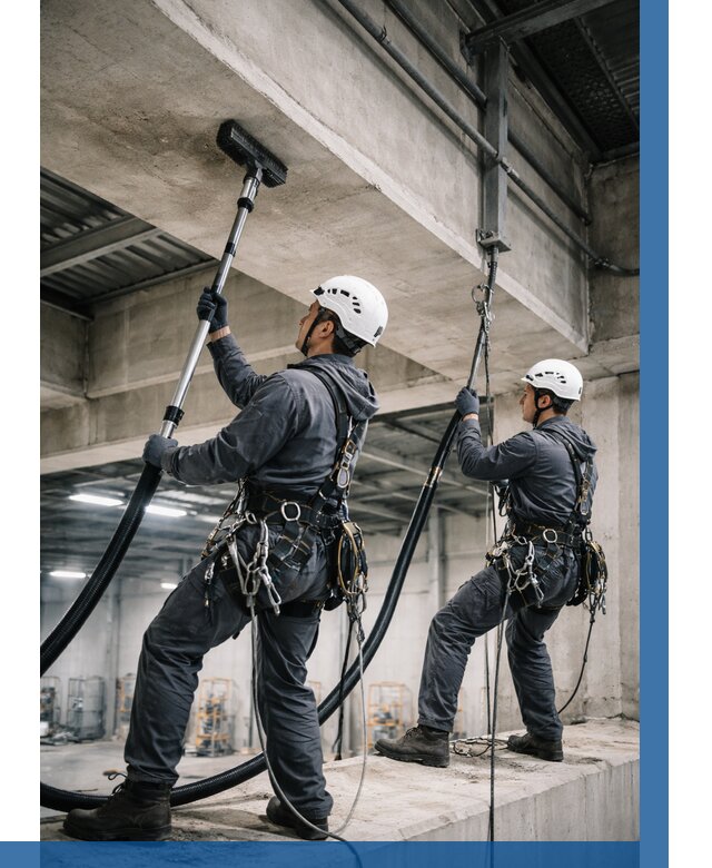 Обеспыливание потолочных конструкций в Новотроицке от 262 р. |ВЫСОТНИК-Нвт