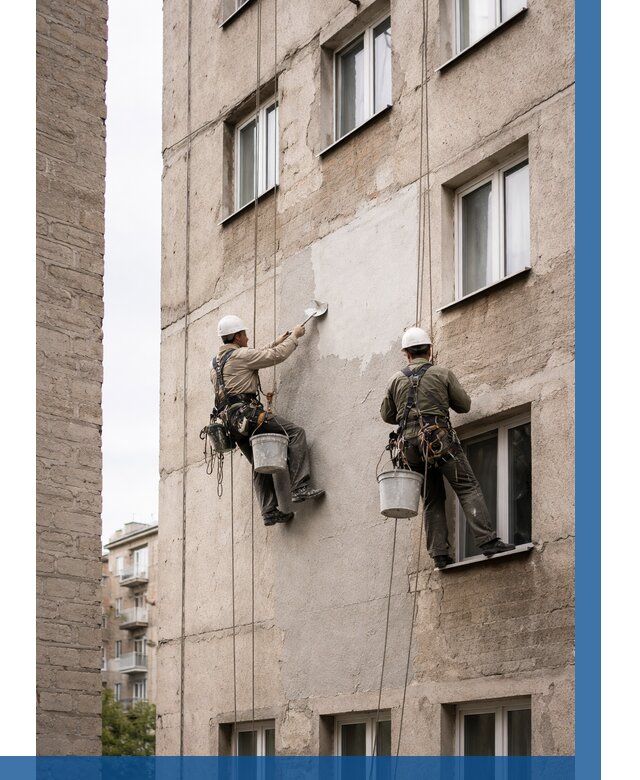 Косметический ремонт фасада в Новотроицке от 1151 р. | ВЫСОТНИК-Нвт