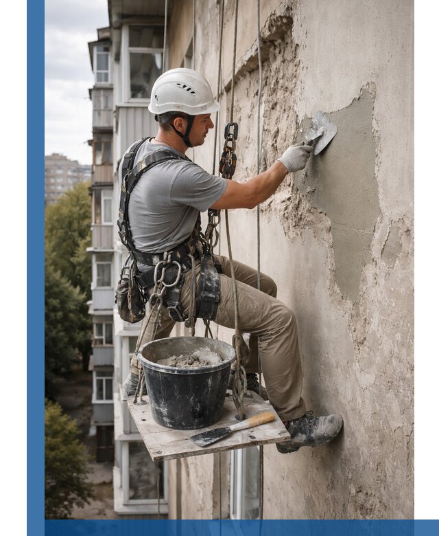 Восстановление фасадной штукатурки в Новотроицке с гарантией качества