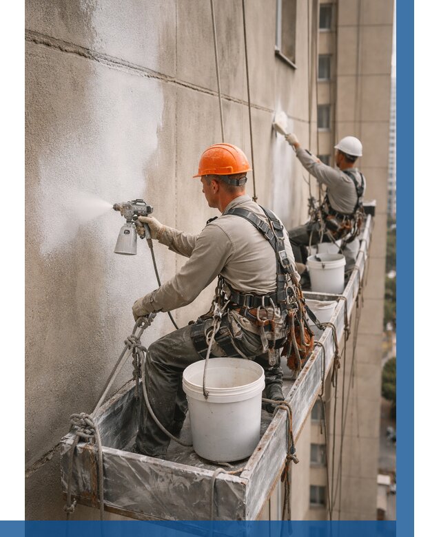 Грунтовка фасада на высоте в Новотроицке от 126 р. | ВЫСОТНИК-Нвт