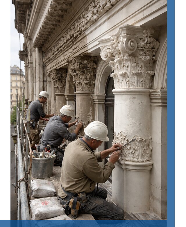 Реставрация фасадной лепнины в Новотроицке от 2617 р. | ВЫСОТНИК-Нвт