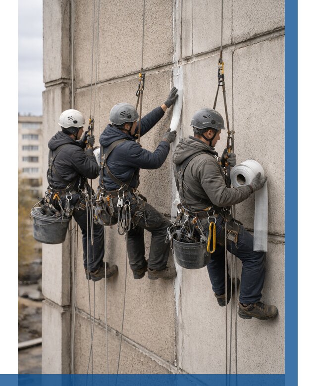 Ремонт межпанельных швов в Новотроицке от 785 р. | ВЫСОТНИК-Нвт