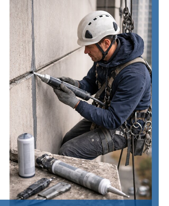 Вторичная герметизация швов в Новотроицке от 471 р. | ВЫСОТНИК-Нвт