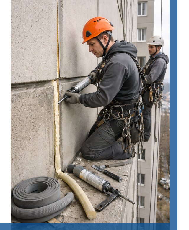 Теплый шов межпанельные швы в Новотроицке от 733 р. | ВЫСОТНИК-Нвт