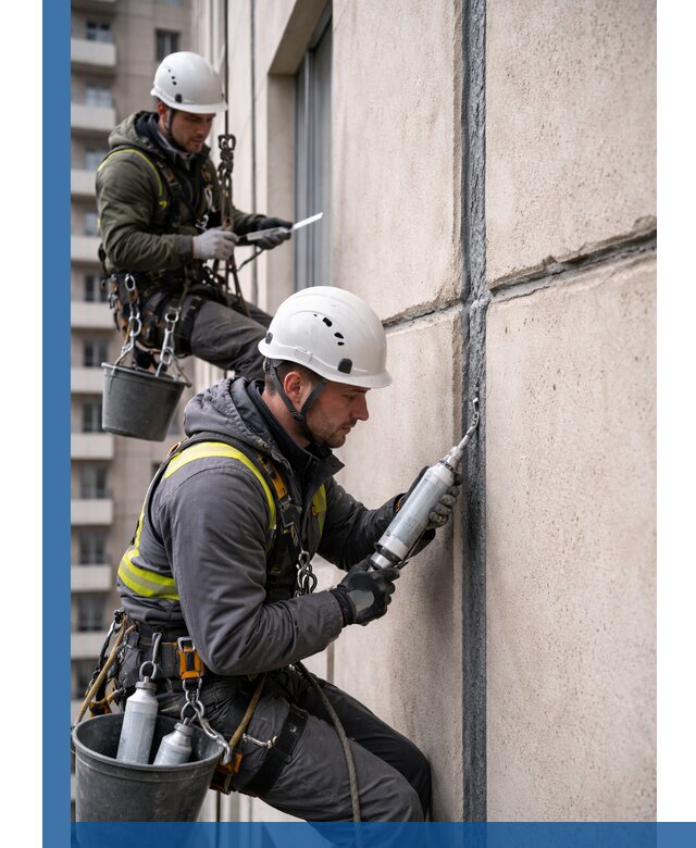 Герметизация деформационных швов фасада в Новотроицке качественно