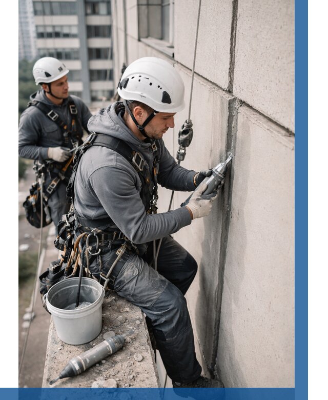 Ремонт деформационных швов здания в Новотроицке от 1047 р. | ВЫСОТНИК-Нвт