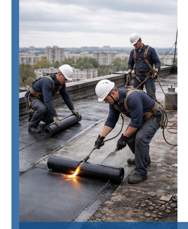 Ремонт наплавляемой кровли в Новотроицке качественно и надежно