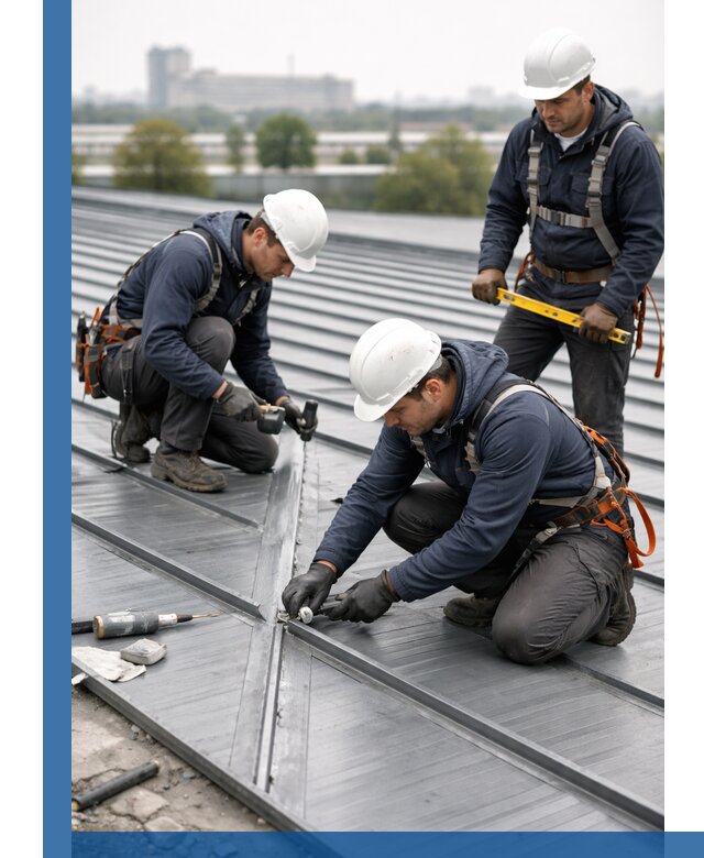 Ремонт фальцевой кровли в Новотроицке срочно и качественно