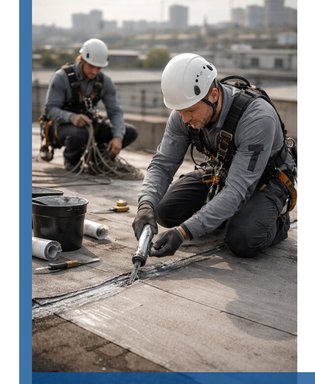 Аварийное и капитальное устранение протечек кровли в Новотроицке