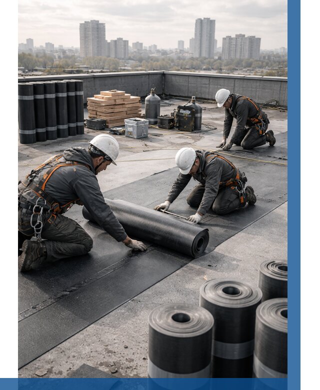 Монтаж мягкой кровли под ключ в Новотроицке от 471 р. | ВЫСОТНИК-Нвт