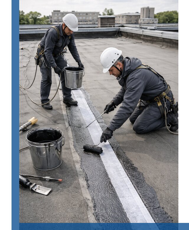 Гидроизоляция кровли мастикой в Новотроицке надежная защита