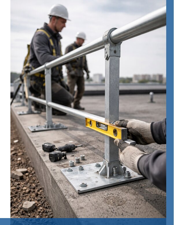 Монтаж кровельного ограждения в Новотроицке от 1256 р. | ВЫСОТНИК-Нвт