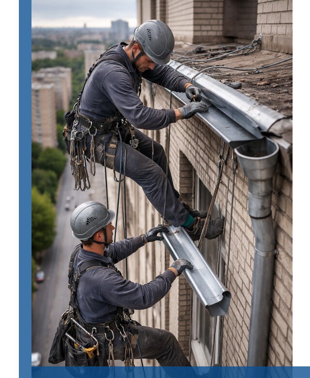 Ремонт водосточных желобов в Новотроицке, быстро и качественно