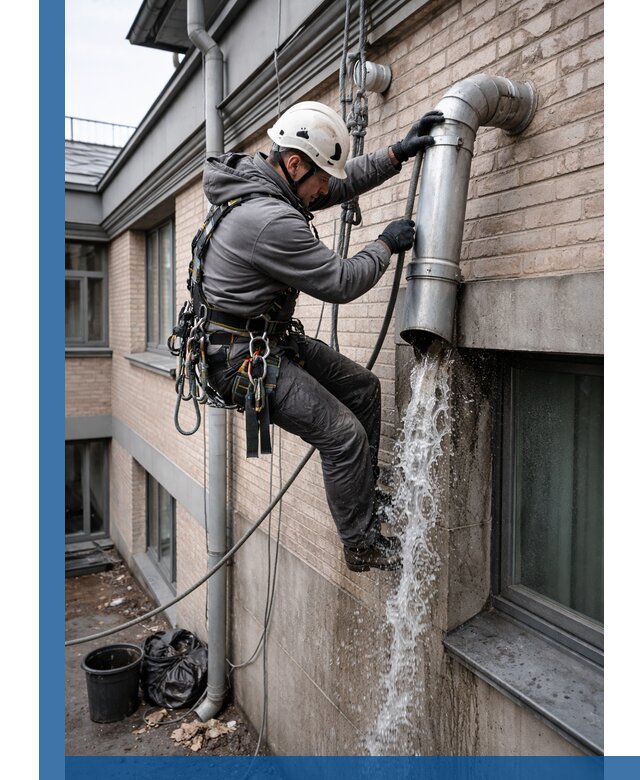 Профессиональная прочистка водосточных труб в Новотроицке с гарантией