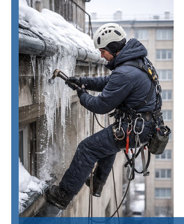 Удаление наледи и чистка водостоков в Новотроицке оперативно и безопасно
