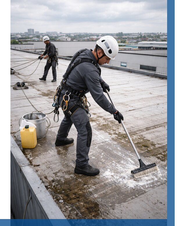 Очистка крыши по графику в Новотроицке от 7851 р. | ВЫСОТНИК-Нвт