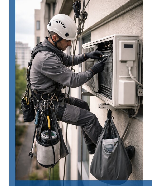 Обслуживание внешнего блока кондиционера в Новотроицке профессионально