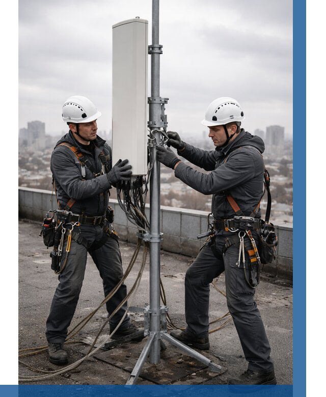 Монтаж антенн связи на крыше в Новотроицке от 8898 р. | ВЫСОТНИК-Нвт