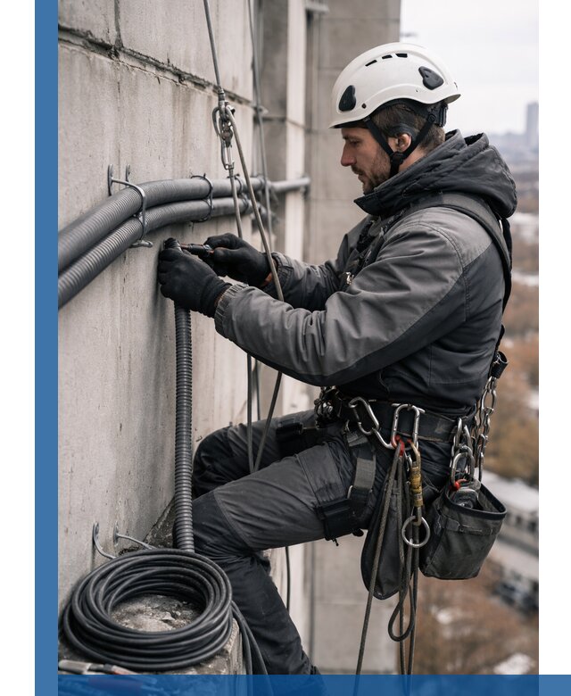 Профессиональный монтаж гофры для кабеля в Новотроицке с гарантией