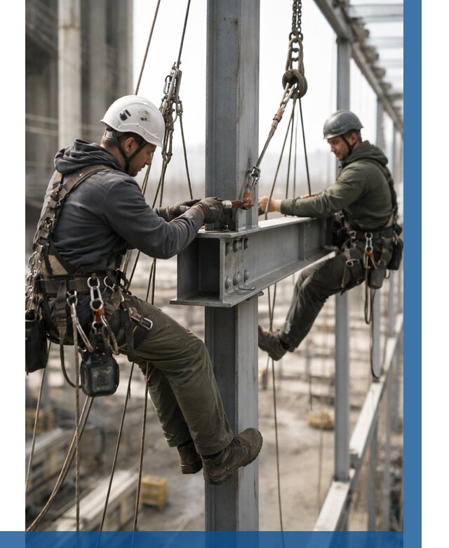Монтаж металлоконструкций на высоте в Новотроицке от 3664 р. | ВЫСОТНИК-Нвт