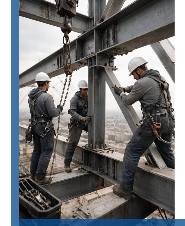 Профессиональный монтаж металлоконструкций на высоте в Новотроицке