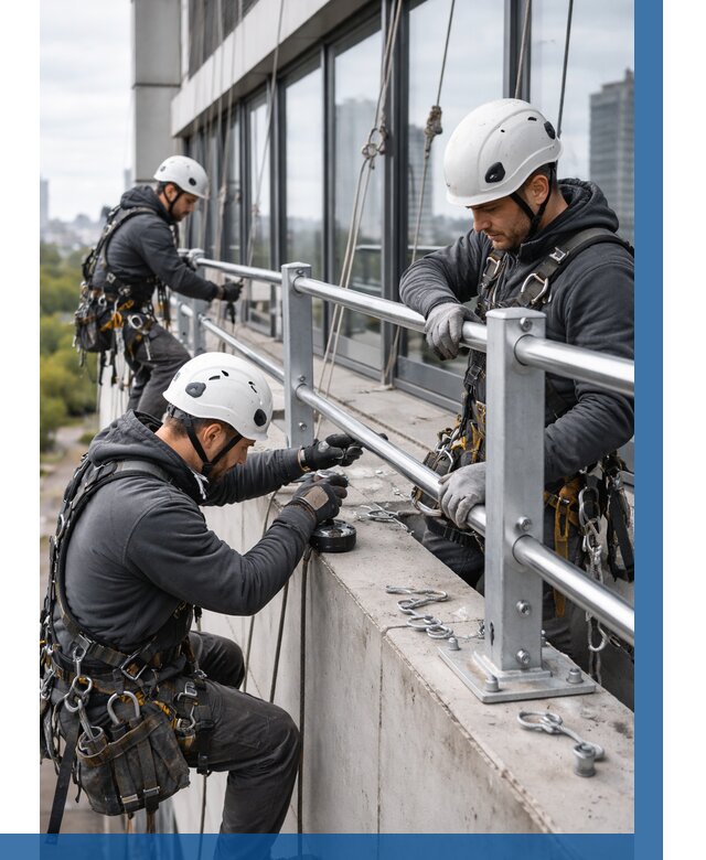 Монтаж ограждений на высоте в Новотроицке, от 1256 р. | ВЫСОТНИК-Нвт