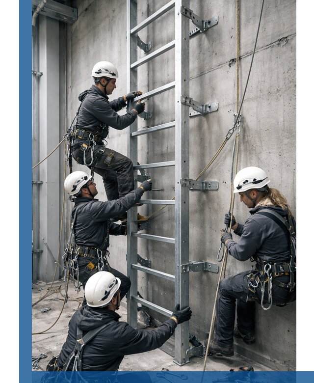 Монтаж металлических лестниц в Новотроицке под ключ со гарантией