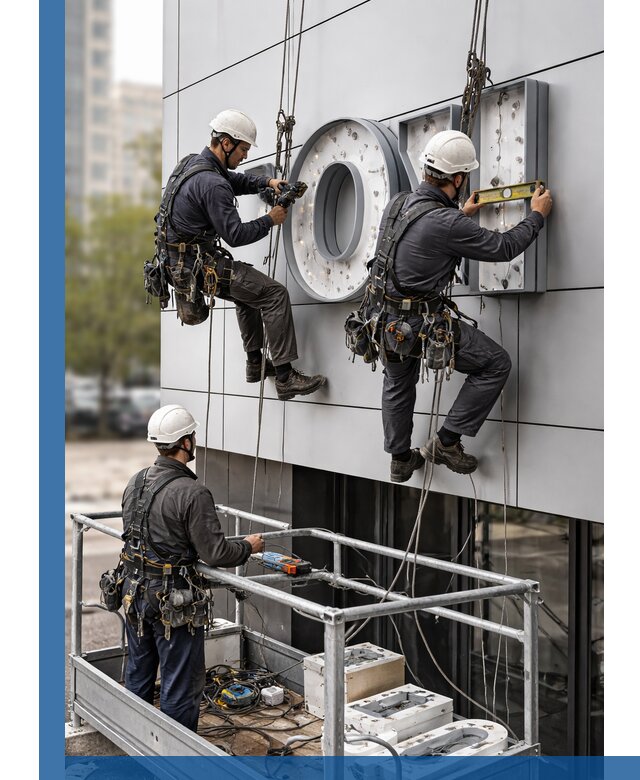 Профессиональный монтаж световых букв в Новотроицке под ключ