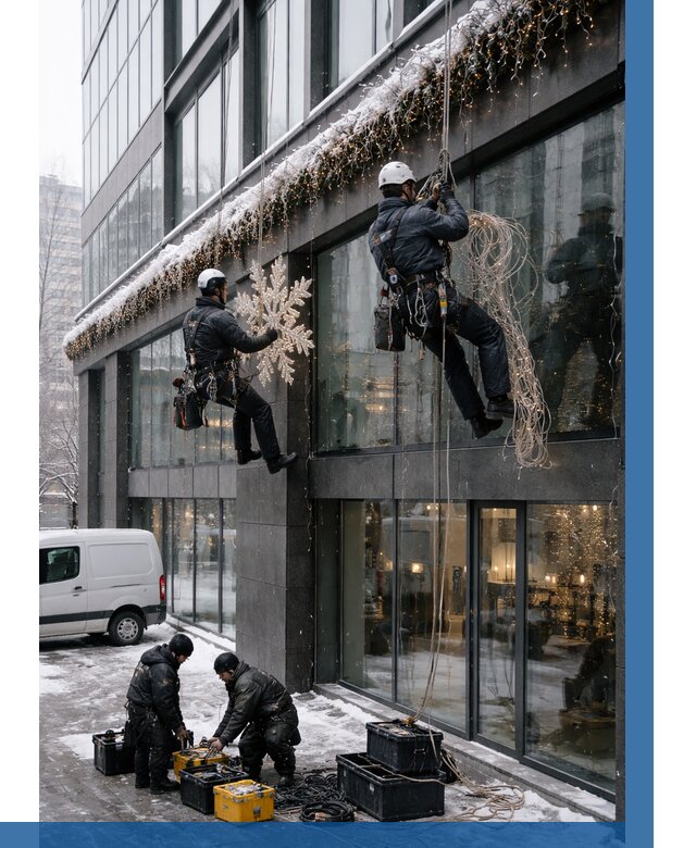 Демонтаж новогоднего оформления в Новотроицке от 5757 р. | ВЫСОТНИК-Нвт