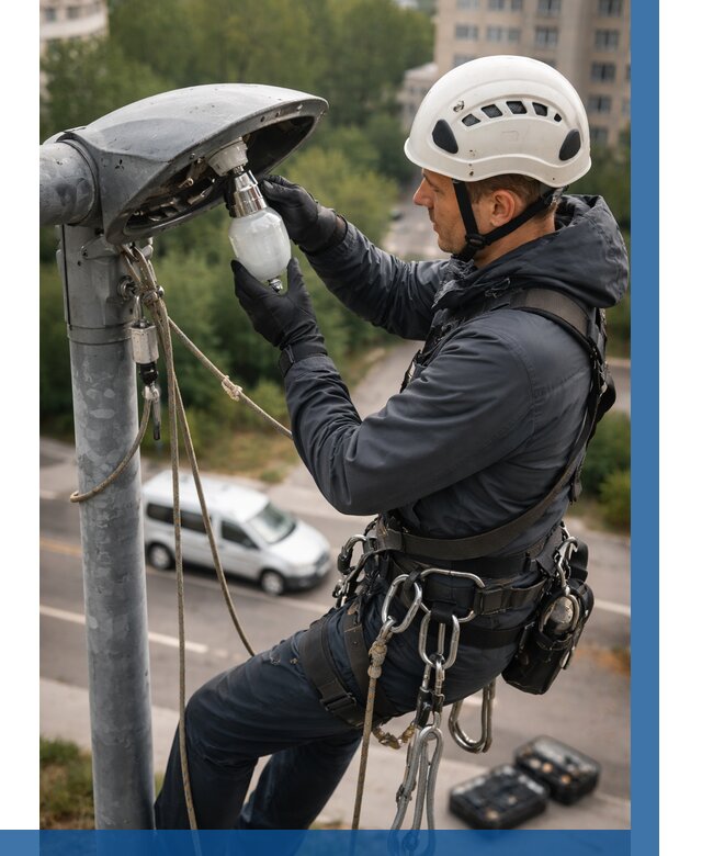 Замена ламп на высоте в Новотроицке от 2617 р. | ВЫСОТНИК-Нвт