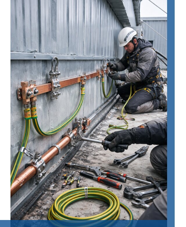 Монтаж заземления здания в Новотроицке от 26170 р. | ВЫСОТНИК-Нвт