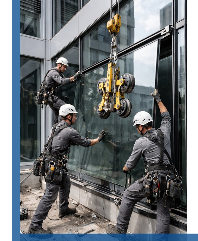 Структурное остекление фасадов в Новотроицке монтаж и обслуживание