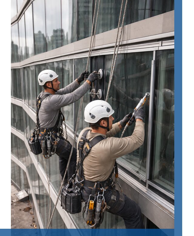 Радиусное остекление фасада в Новотроицке от 12562 р. | ВЫСОТНИК-Нвт