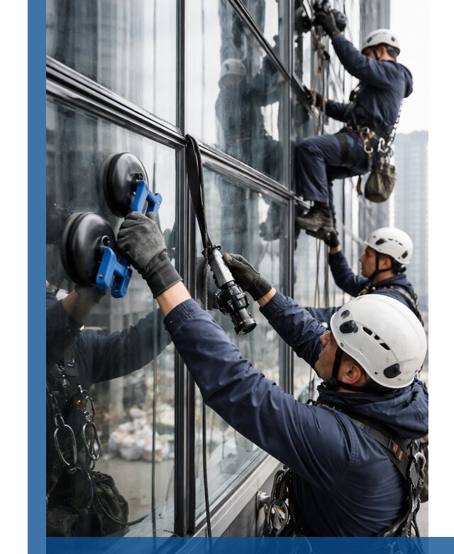 Радиусное остекление фасадов под ключ в Новотроицке с гарантиями