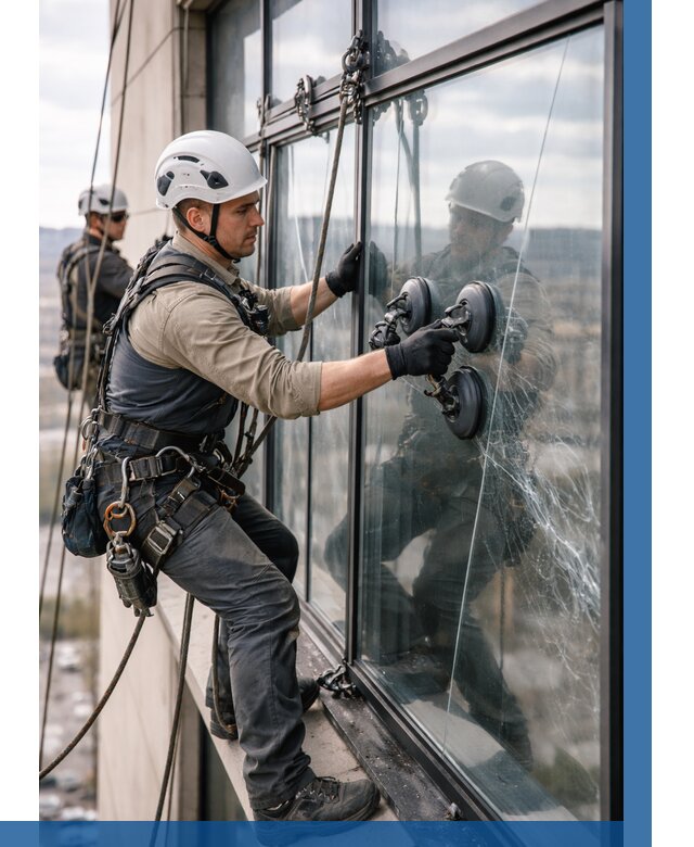 Замена стекла в витраже в Новотроицке под ключ от 8898 р. | ВЫСОТНИК-Нвт