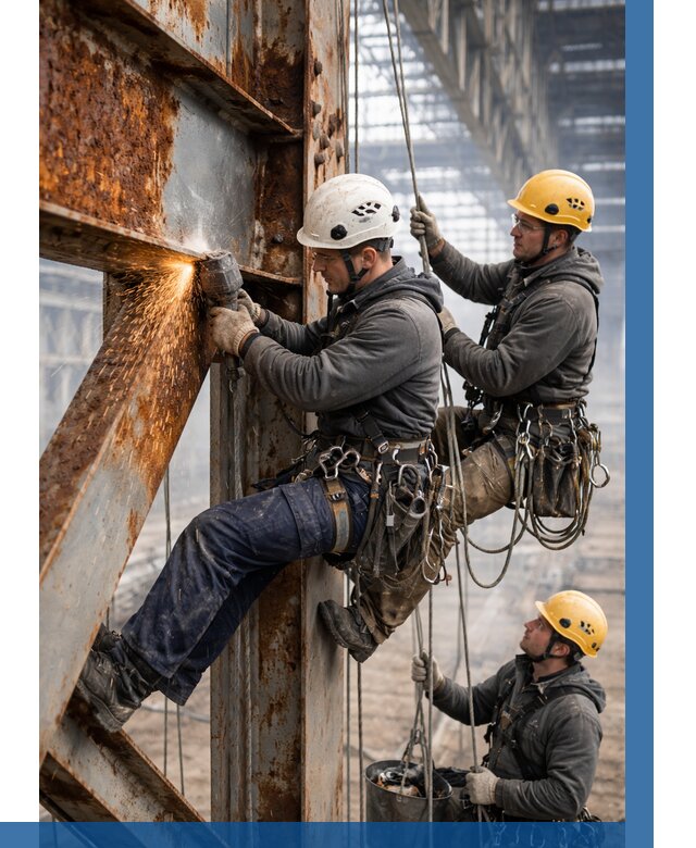 Зачистка металла от ржавчины в Новотроицке от 366 р. | ВЫСОТНИК-Нвт