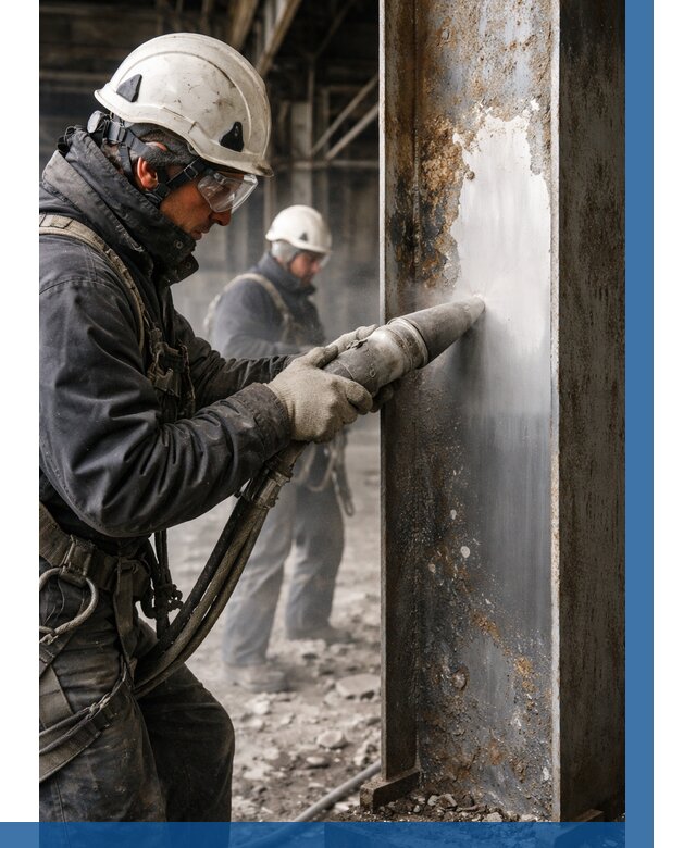 Удаление старой краски с металла в Новотроицке от 471 р. | ВЫСОТНИК-Нвт