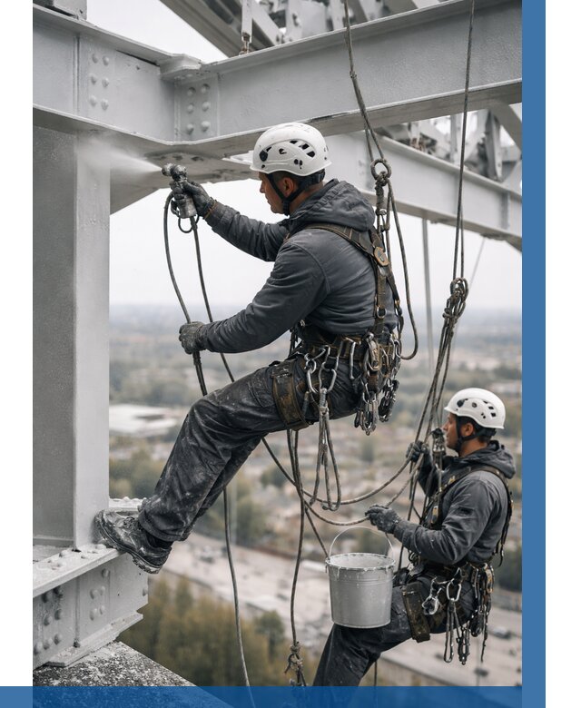 Покраска металлоконструкций на высоте в Новотроицке 366 р |ВЫСОТНИК-Нвт