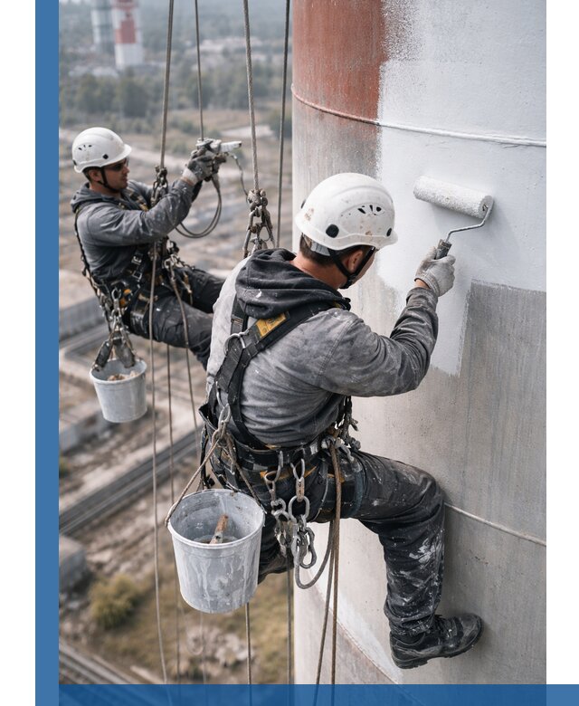Покраска дымовых труб в Новотроицке: антикоррозийная защита и восстановление