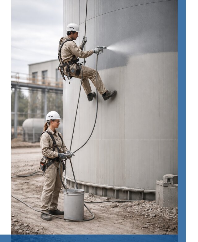 Покраска резервуаров в Новотроицке от 1256 р. | ВЫСОТНИК-Нвт — заказать