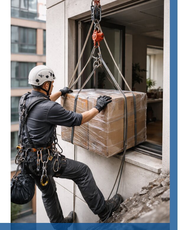 Подъем груза через окно в Новотроицке от 4711 р. | ВЫСОТНИК-Нвт