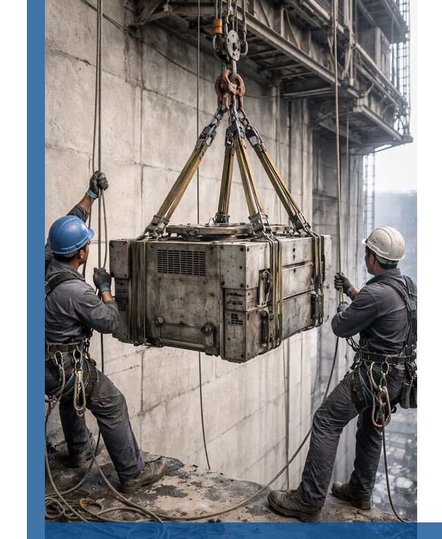 Такелажные работы на высоте, подъем и монтаж грузов в Новотроицке