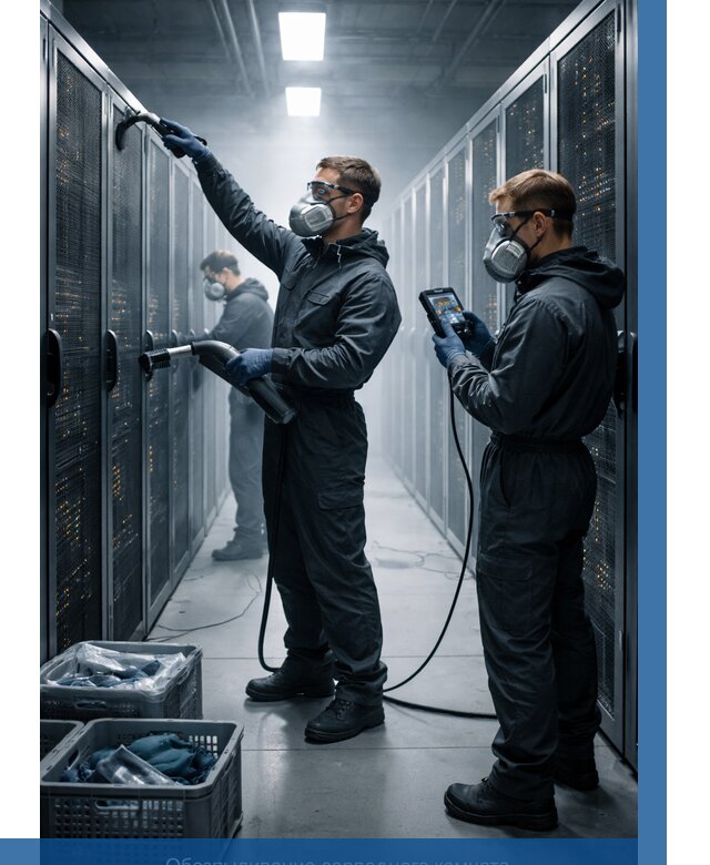 Обеспыливание серверной комнаты в Новотроицке от 4711 р. | ВЫСОТНИК-Нвт