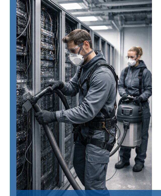 Обеспыливание серверной комнаты в Новотроицке, профессиональная очистка