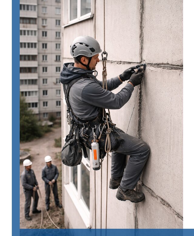 Обследование межпанельных швов и герметизация в Новотроицке